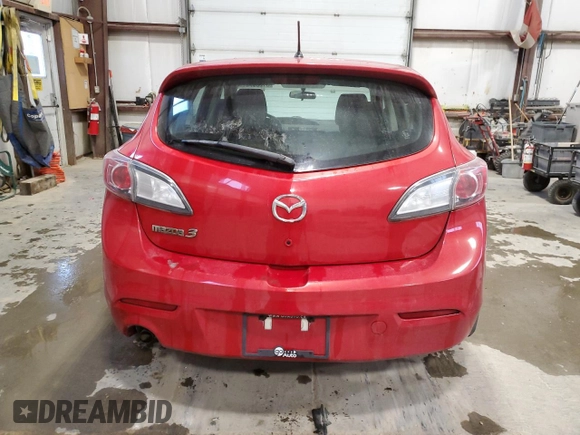 2013 Mazda 3 GX with VIN JM1BL1KF5D1758830, listed as a Copart auction lot 81239764 with 169,212 mi miles and Salvage Title. Bid and sale history available at carsss.com. Image 6.