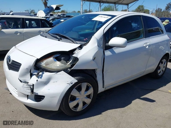 2007 Toyota Yaris with VIN JTDJT923875087666, listed as a IAAI auction lot 41865839 with 200,268 mi miles. Bid and sale history available at carsss.com. Image 2.