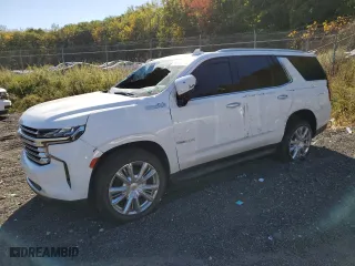 2022 Chevrolet Tahoe High Country with VIN 1GNSKTKL1NR313709, listed as a Copart auction lot 75839884 with 55,755 mi miles and Salvage Title. Bid and sale history available at carsss.com. Image 1.