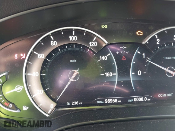 2017 BMW 5 Series 540i with VIN WBAJE5C38HG917101, listed as a IAAI auction lot 42047417 with 96,958 mi miles and . Bid and sale history available at DreamBid. Image 7.
