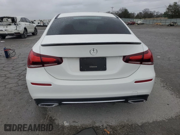 2020 Mercedes-Benz A 220 with VIN W1K3G4EB9LJ223927, listed as a Copart auction lot 49829255 with 37,088 mi miles and Salvage Title. Bid and sale history available at DreamBid. Image 6.