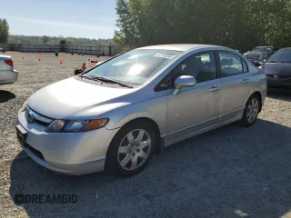 2008 Honda Civic LX with VIN 2HGFA16508H340628, listed as a Copart auction lot 55938535 with 168,922 mi miles and Salvage Title. Bid and sale history available at DreamBid. Image 1.