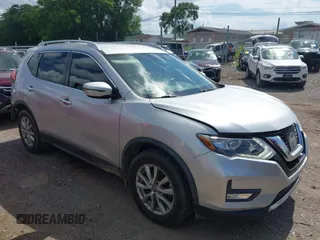 2017 Nissan Rogue SV with VIN JN8AT2MT1HW399994, listed as a IAAI auction lot 42527298 with 107,277 mi miles and . Bid and sale history available at DreamBid. Image 1.