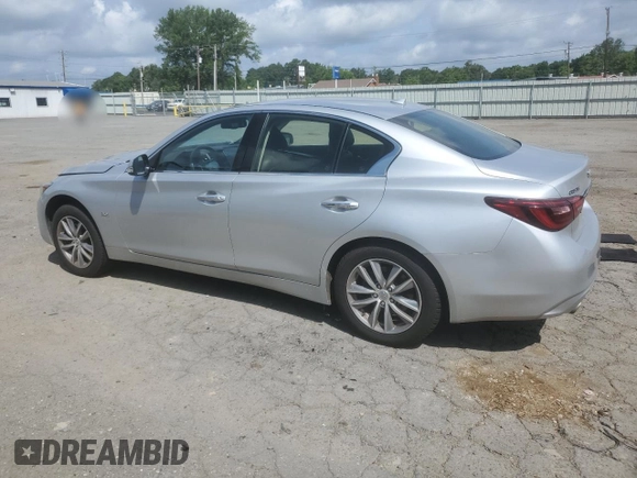 2020 Infiniti Q50 Pure with VIN JN1EV7AP6LM207293, listed as a Copart auction lot 60029065 with 43,872 mi miles and Salvage title. Bid and sale history available at DreamBid. Image 2.