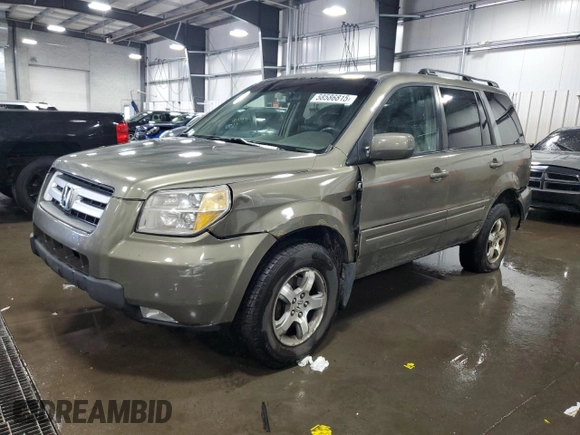 2007 Honda Pilot EX-L с VIN 2HKYF18567H523835, выставлен на аукционе Copart как лот 58586815 с пробегом 237 554 миль миль и Списание • Salvage title. История ставок и продаж доступна на DreamBid. Изображение 1.
