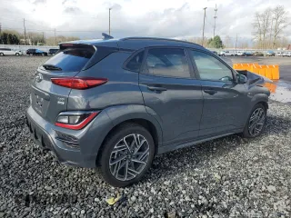 2023 Hyundai Kona N Line with VIN KM8K3CA31PU021562, listed as a Copart auction lot 47849535 with 12,428 mi miles and Salvage Title. Bid and sale history available at carsss.com. Image 3.