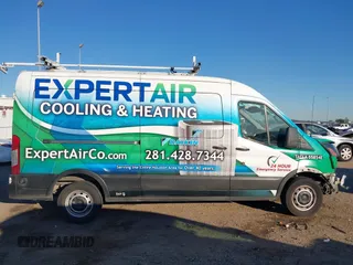 2019 Ford Transit with VIN 1FTYR2CM6KKA92080, listed as a IAAI auction lot 40863954 with 146,821 mi miles and . Bid and sale history available at DreamBid. Image 13.