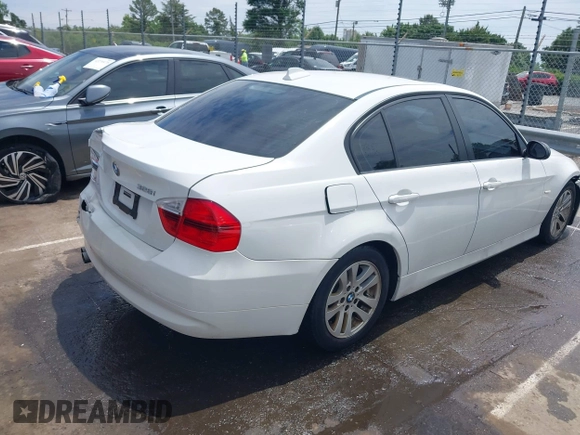 2007 BMW 3 Series 328i with VIN WBAVA33547KX83556, listed as a IAAI auction lot 42302137 with 108,686 mi miles and . Bid and sale history available at DreamBid. Image 4.