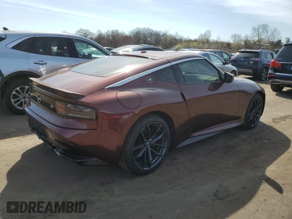 2024 Nissan Z Performance with VIN JN1BZ4BH5RM362200, listed as a Copart auction lot 53804935 with 14,230 mi miles and Salvage Title. Bid and sale history available at DreamBid. Image 3.
