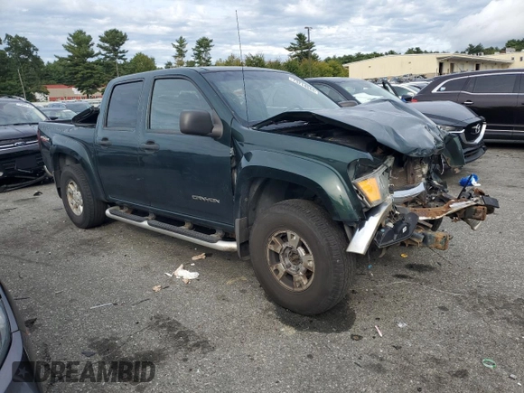 2005 GMC Canyon 1SF SLE Z71 with VIN 1GTDT136X58262521, listed as a Copart auction lot 73214044 with 0 mi miles and Salvage Title. Bid and sale history available at carsss.com. Image 4.