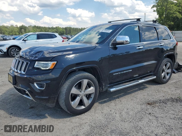 2016 Jeep Grand Cherokee Overland with VIN 1C4RJFCM9GC302353, listed as a Copart auction lot 58789604 with 87,826 mi miles and Clean title. Bid and sale history available at DreamBid. Image 1.