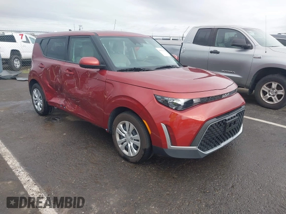 2023 Kia Soul LX with VIN KNDJ23AU6P7868992, listed as a IAAI auction lot 41933960 with 14,059 mi miles. Bid and sale history available at carsss.com. Image 1.