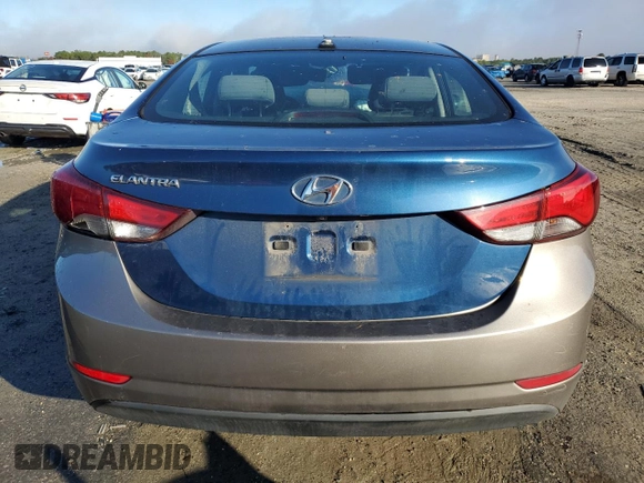 2016 Hyundai Elantra Limited with VIN KMHDH4AE4GU541580, listed as a Copart auction lot 86795274 with 141,160 mi miles and Salvage Title. Bid and sale history available at carsss.com. Image 6.