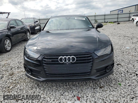 2018 Audi A7 Prestige with VIN WAU23AFC4JN090858, listed as a Copart auction lot 56653384 with 84,583 mi miles and Salvage Title. Bid and sale history available at carsss.com. Image 5.