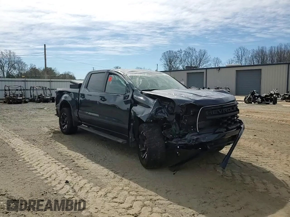 2022 Chevrolet Silverado 1500 Custom with VIN 1GCPDBEK4NZ533187, listed as a Copart auction lot 47368025 with 0 mi miles and Salvage Title. Bid and sale history available at carsss.com. Image 10.