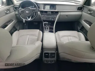 2016 Kia Optima EX z VIN 5XXGU4L3XGG091612, wystawiony jako Copart lot #59929295 z przebiegiem 130 450 mil mil oraz Szkoda całkowita • Salvage title. Historia ofert i sprzedaży dostępna na DreamBid. Obrazek 8.