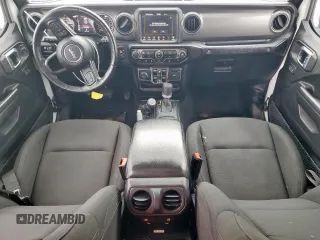 2021 Jeep Wrangler Unlimited Sport S with VIN 1C4HJXDN7MW722275, listed as a Copart auction lot 54663505 with 56,774 mi miles and Salvage title. Bid and sale history available at DreamBid. Image 8.