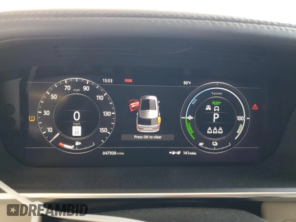 2020 Land Rover Range Rover with VIN SALGS4RY6LA404694, listed as a Copart auction lot 59352225 with 47,938 mi miles and Salvage title. Bid and sale history available at DreamBid. Image 9.