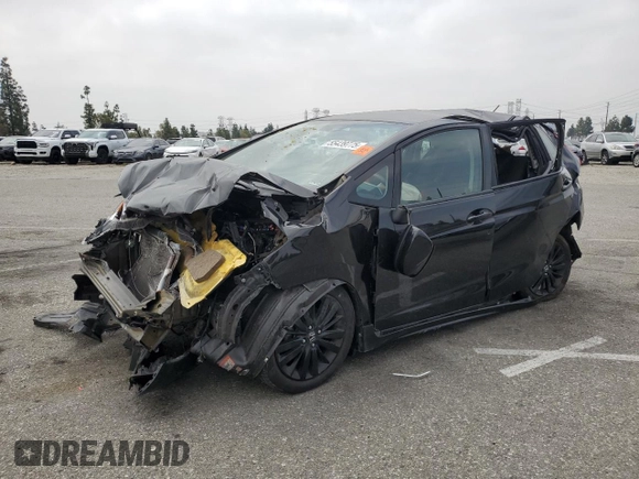 2018 Honda Fit Sport z VIN 3HGGK5H65JM702183, wystawiony jako Copart lot #55439775 z przebiegiem Nie podano mil oraz Szkoda całkowita • Salvage title. Historia ofert i sprzedaży dostępna na DreamBid. Obrazek 1.