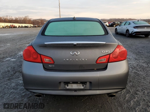 2015 Infiniti Q40 with VIN JN1CV6AR0FM524073, listed as a Copart auction lot 85317354 with 175,601 mi miles and Clean Title. Bid and sale history available at carsss.com. Image 6.