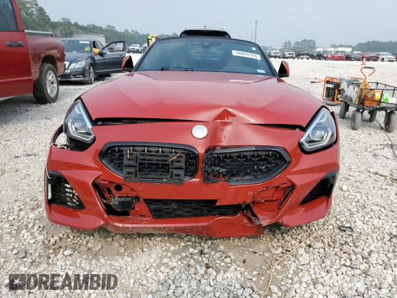 2019 BMW Z4 sDrive30i with VIN WBAHF3C51KWW21559, listed as a Copart auction lot 54460324 with 0 mi miles and Salvage Title. Bid and sale history available at carsss.com. Image 5.