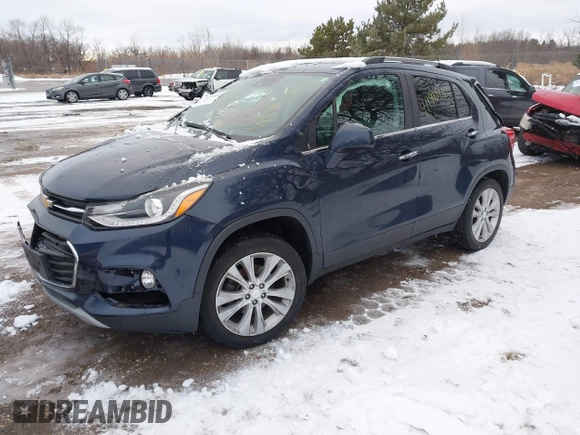 2018 Chevrolet Trax Premier with VIN 3GNCJRSB2JL267942, listed as a IAAI auction lot 41190953 with 39,918 mi miles. Bid and sale history available at carsss.com. Image 21.