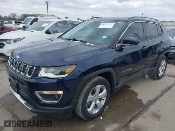 2019 Jeep Compass Limited with VIN 3C4NJCCB7KT749417, listed as a IAAI auction lot 41376703 with 69,708 mi miles. Bid and sale history available at carsss.com. Image 17.