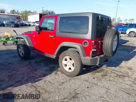 2016 Jeep Wrangler Sport with VIN 1C4AJWAG4GL260300, listed as a IAAI auction lot 41863952 with 40,337 mi miles and . Bid and sale history available at carsss.com. Image 3.