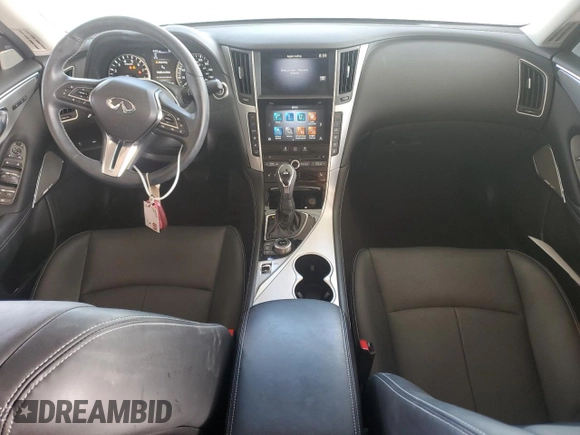 2023 Infiniti Q50 Luxe with VIN JN1EV7BPXPM510470, listed as a Copart auction lot 44040375 with 19,824 mi miles and Salvage Title. Bid and sale history available at DreamBid. Image 8.