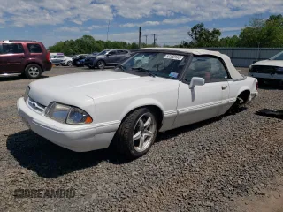 1991 Ford Mustang with VIN 1FACP44M4MF153969, listed as a Copart auction lot 57260195 with 115,147 mi miles and Salvage title. Bid and sale history available at DreamBid. Image 1.