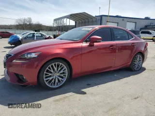 2015 Lexus IS 250 with VIN JTHCF1D2XF5017427, listed as a Copart auction lot 49825695 with 115,850 mi miles and Salvage Title. Bid and sale history available at carsss.com. Image 1.