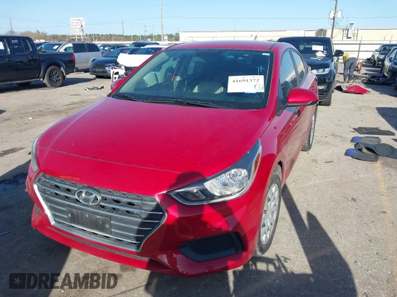 2022 Hyundai Accent SE with VIN 3KPC24A61NE171677, listed as a IAAI auction lot 41691372 with 50,151 mi miles. Bid and sale history available at carsss.com. Image 2.