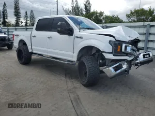 2018 Ford F-150 XL with VIN 1FTEW1EG5JKD91555, listed as a Copart auction lot 52226745 with 94,172 mi miles and Salvage Title. Bid and sale history available at DreamBid. Image 4.