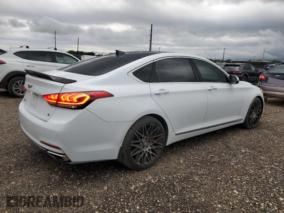 2015 Hyundai Genesis 3.8L with VIN KMHGN4JEXFU061998, listed as a Copart auction lot 57831524 with 82,310 mi miles and Clean Title. Bid and sale history available at carsss.com. Image 3.
