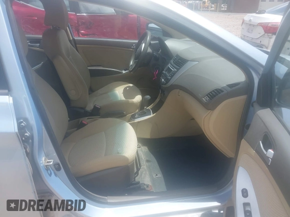 2013 Hyundai Accent GLS with VIN KMHCT4AE9DU285992, listed as a IAAI auction lot 42508614 with 268,347 mi miles and . Bid and sale history available at DreamBid. Image 5.