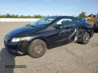 2013 Honda Civic Cpe LX with VIN 2HGFG3B59DH504100, listed as a Copart auction lot 52367335 with 108,208 mi miles and Salvage Title. Bid and sale history available at carsss.com. Image 1.