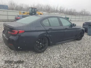 2023 BMW 5 Series 530i xDrive with VIN WBA13BJ0XPWY20712, listed as a Copart auction lot 86109994 with 9,489 mi miles and Salvage Title. Bid and sale history available at DreamBid. Image 3.