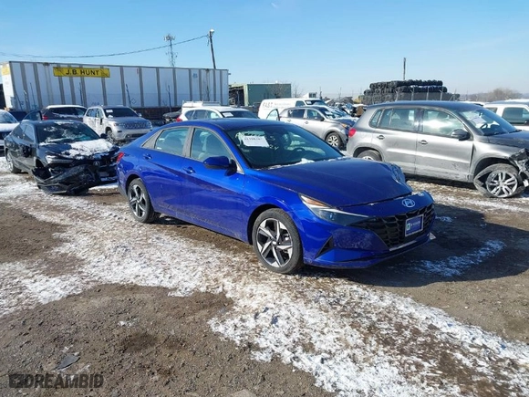 2023 Hyundai Elantra SEL with VIN KMHLS4AG4PU615496, listed as a IAAI auction lot 41398207 with NaN miles. Bid and sale history available at carsss.com. Image 1.