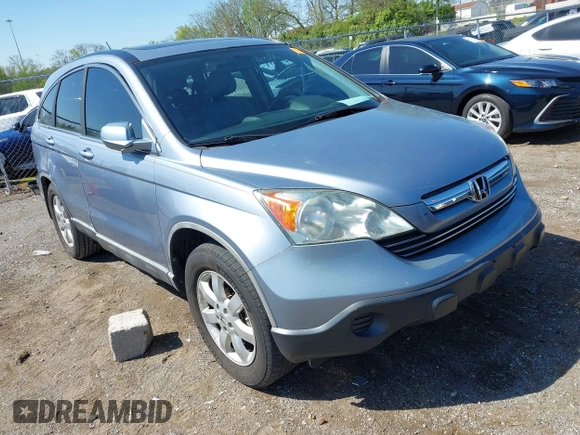 2008 Honda CR-V EX-L with VIN 5J6RE48738L028476, listed as a IAAI auction lot 42037214 with 180,514 mi miles. Bid and sale history available at carsss.com. Image 1.