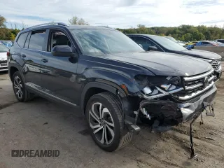 2023 Volkswagen Atlas SEL with VIN 1V2BP2CA9PC552396, listed as a Copart auction lot 73565154 with 14,687 mi miles and Salvage title. Bid and sale history available at DreamBid. Image 4.