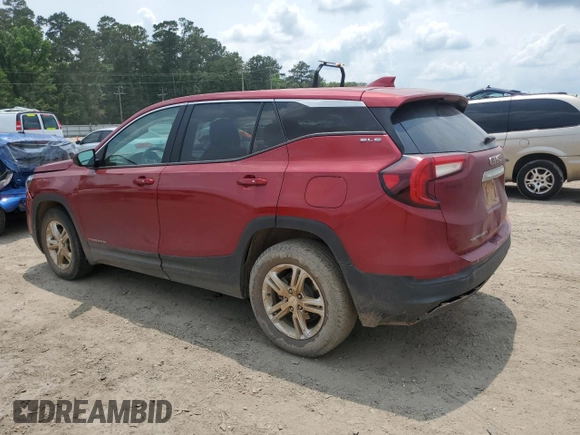 2022 GMC Terrain SLE with VIN 3GKALMEV6NL146666, listed as a Copart auction lot 59292295 with 99,685 mi miles and Salvage title. Bid and sale history available at DreamBid. Image 2.