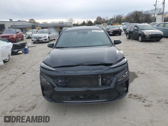 2023 Hyundai Kona N Line with VIN KM8K33A32PU976483, listed as a Copart auction lot 84479774 with 25,351 mi miles and Salvage Title. Bid and sale history available at carsss.com. Image 5.