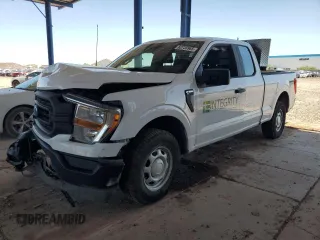 2021 Ford F-150 XL with VIN 1FTEX1EBXMKE68443, listed as a Copart auction lot 62735965 with 104,103 mi miles and Salvage title. Bid and sale history available at DreamBid. Image 1.
