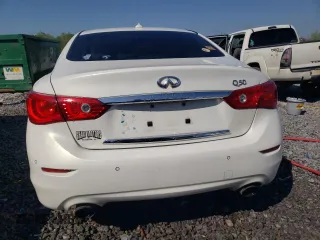 2014 Infiniti Q50 Hybrid Premium z VIN JN1AV7AP4EM691207, wystawiony jako Copart lot #52329415 z przebiegiem 175 294 mil mil oraz Szkody całkowita. Historia ofert i sprzedaży dostępna na DreamBid. Obrazek 6.