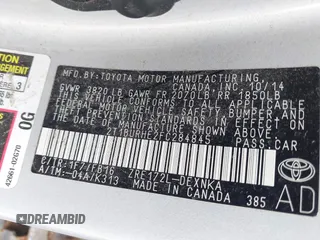 2015 Toyota Corolla L z VIN 2T1BURHE2FC284845, wystawiony jako IAAI lot #42371864 z przebiegiem 133 098 mil mil oraz . Historia ofert i sprzedaży dostępna na DreamBid. Obrazek 9.