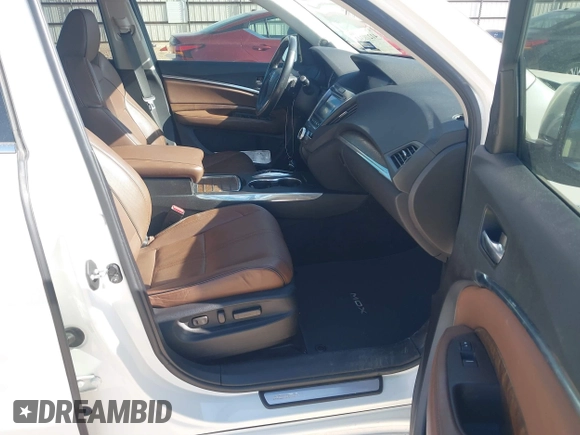 2017 Acura MDX Sport Hybrid w/Advance Pkg with VIN 5FRYD7H72HB001549, listed as a IAAI auction lot 41279343 with 80,135 mi miles. Bid and sale history available at carsss.com. Image 5.