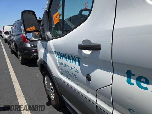 2018 Ford Transit with VIN 1FTYE1YM9JKB52270, listed as a IAAI auction lot 42714304 with 95,416 mi miles and . Bid and sale history available at DreamBid. Image 32.