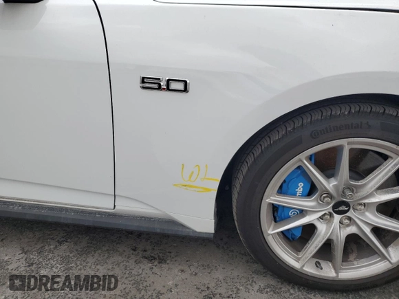 2024 Ford Mustang GT Premium with VIN 1FAGP8FF2R5113703, listed as a Copart auction lot 81685624 with 2,539 mi miles and Salvage title. Bid and sale history available at DreamBid. Image 12.