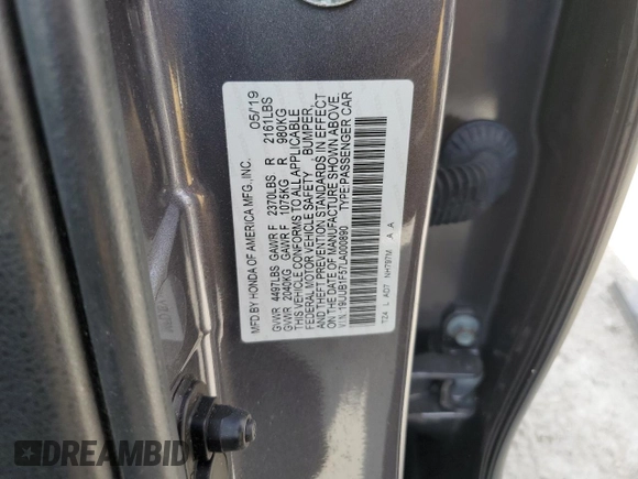 2020 Acura TLX w/Technology Pkg with VIN 19UUB1F57LA000890, listed as a Copart auction lot 67712433 with 27,042 mi miles. Bid and sale history available at carsss.com. Image 13.