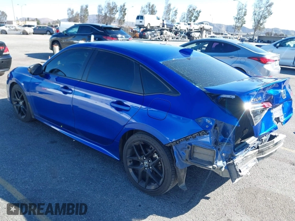 2023 Honda Civic Sedan Sport with VIN 2HGFE2F58PH531934, listed as a IAAI auction lot 41631580 with 40,281 mi miles. Bid and sale history available at carsss.com. Image 3.